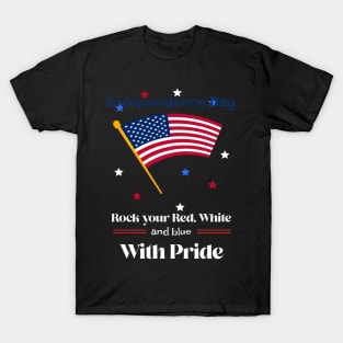 Independence Day: Rock your red, white and blue with Pride T-Shirt